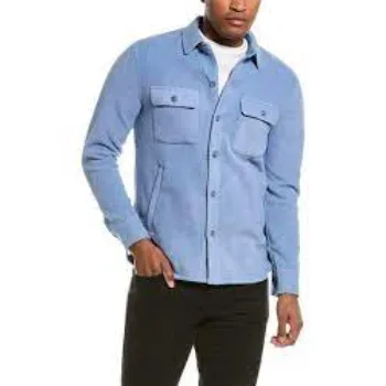 Grayers Polar Fleece Overshirt in Blue for Men